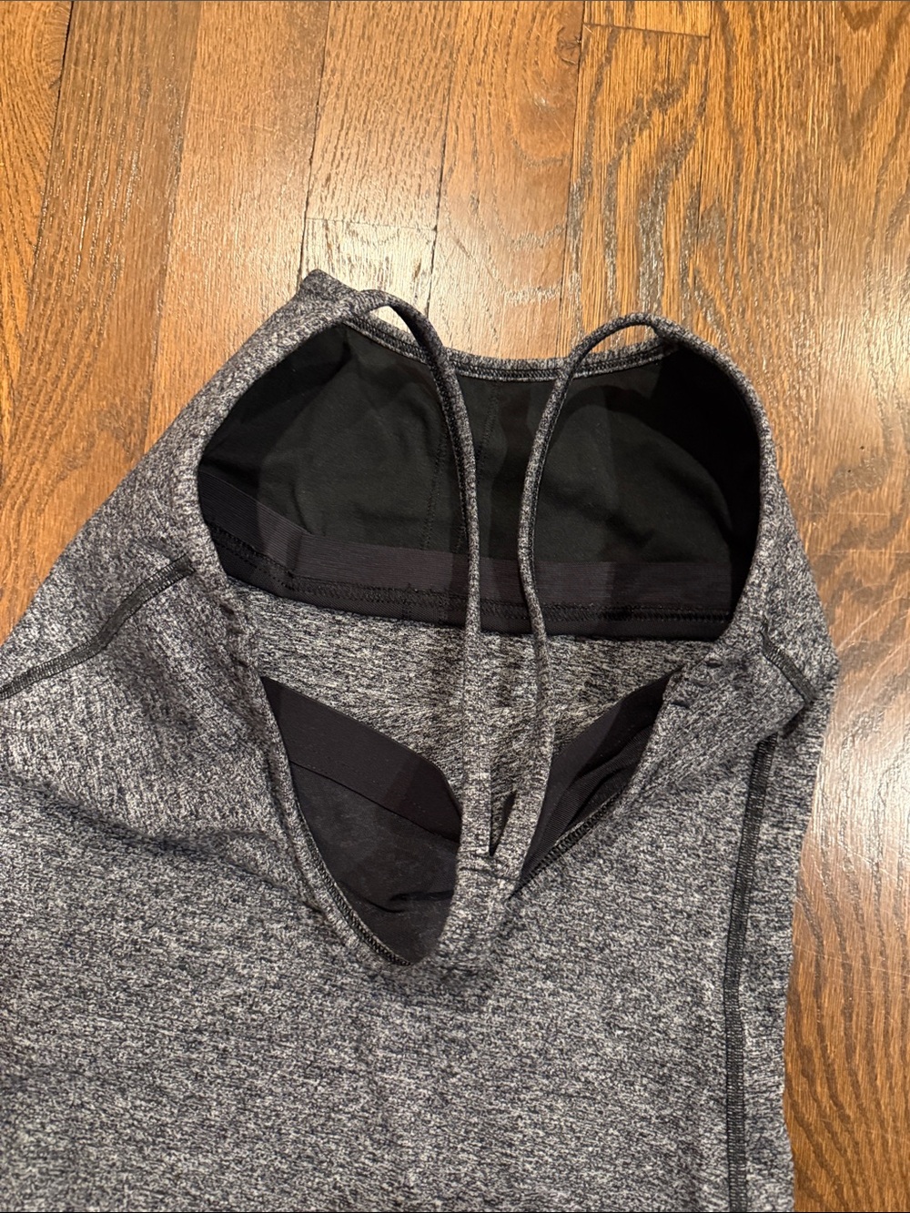 Lululemon Racerback Strappy Gray Tank - Picture 4 of 4